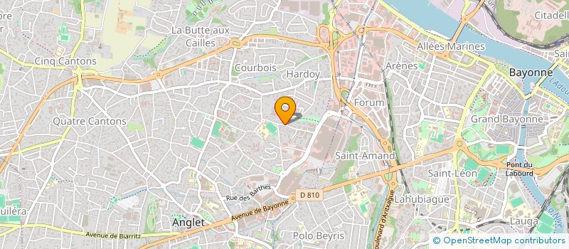 localisation de l'entreprise MADAME MARION DAGAND  ANGLET