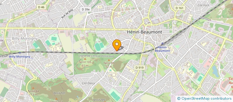 localisation de l'entreprise MADAME MARION DAGOUASSAT à HENIN-BEAUMONT