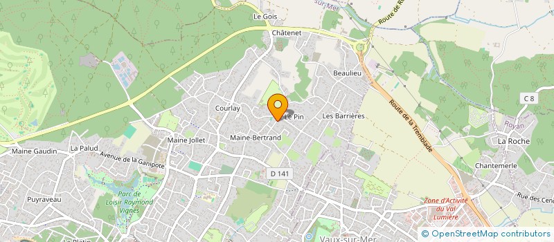 localisation de l'entreprise MADAME MARION DANET  SAINT-PALAIS-SUR-MER