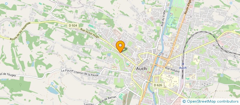 localisation de l'entreprise MADAME MARION DAREOUX  AUCH