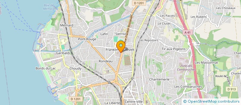 localisation de l'entreprise MADAME MARION DARREGERT à AIX-LES-BAINS