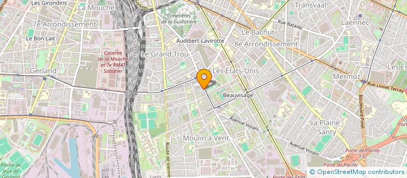 localisation de l'entreprise MADAME MARION DASSET  VENISSIEUX