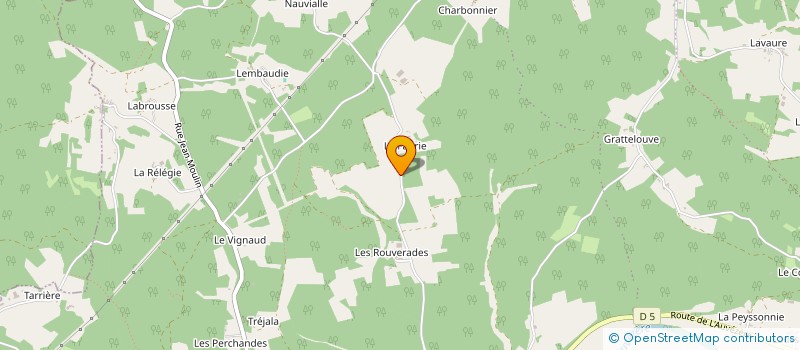 localisation de l'entreprise MADAME MARION DATTEE  CUBJAC-AUVEZERE-VAL D'ANS