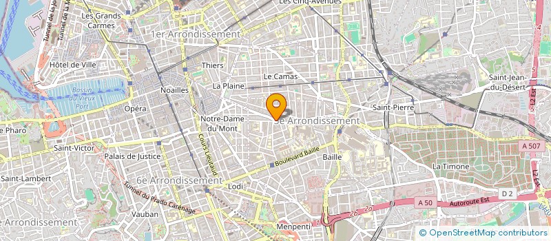 localisation de l'entreprise MADAME MARION DAUL à MARSEILLE