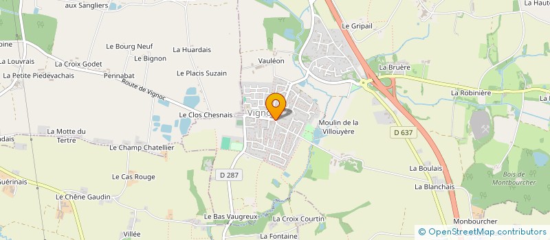 localisation de l'entreprise MADAME MARION DAVID  VIGNOC