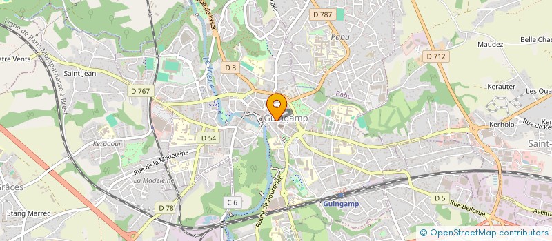 localisation de l'entreprise MADAME MARION DAYOT à GUINGAMP