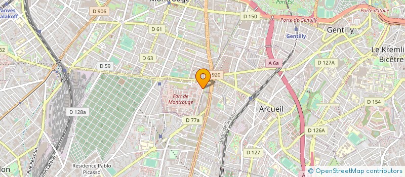 localisation de l'entreprise MADAME MARION DE CURIERES DE CASTELNAU  ARCUEIL