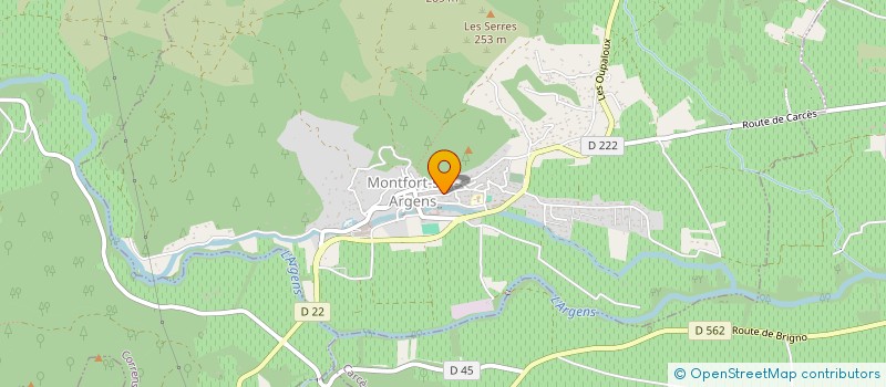 localisation de l'entreprise MADAME MARION DE NALE à CORRENS