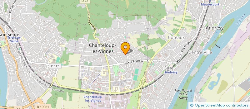 localisation de l'entreprise MADAME MARION DEBAT à CHANTELOUP-LES-VIGNES