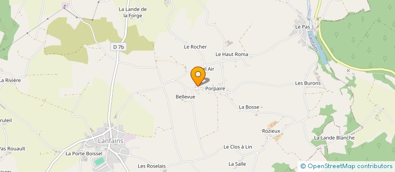 localisation de l'entreprise MADAME MARION DEKMEER  LANFAINS