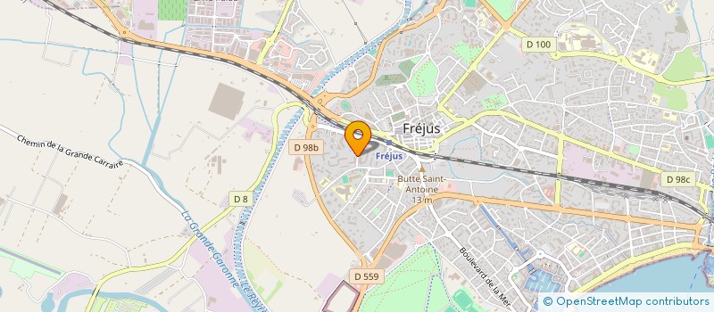 localisation de l'entreprise MADAME MARION DELBOCA à FREJUS