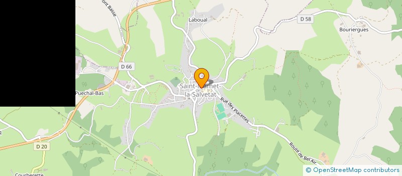 localisation de l'entreprise MADAME MARION DELCOURT à SAINT-MAMET-LA-SALVETAT