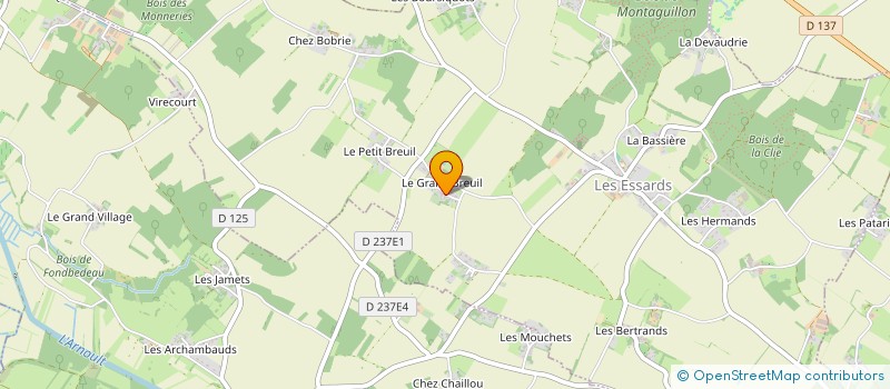 localisation de l'entreprise MADAME MARION DEMARTINS à LES ESSARDS