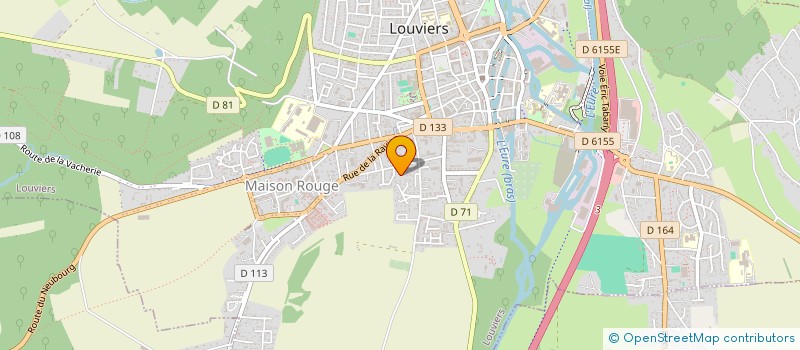 localisation de l'entreprise MADAME MARION DEPARROIS  LOUVIERS