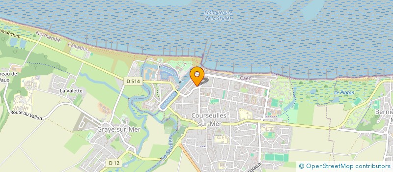 localisation de l'entreprise MADAME MARION DERUETTE  COURSEULLES-SUR-MER