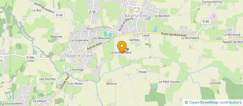 localisation de l'entreprise MADAME MARION DESCLAUX  BAGE-DOMMARTIN