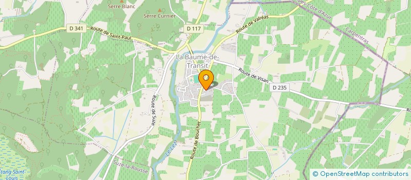 localisation de l'entreprise MADAME MARION DESWAZIERE  LA BAUME-DE-TRANSIT