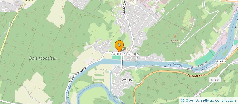 localisation de l'entreprise MADAME MARION DETRE  AVANNE-AVENEY