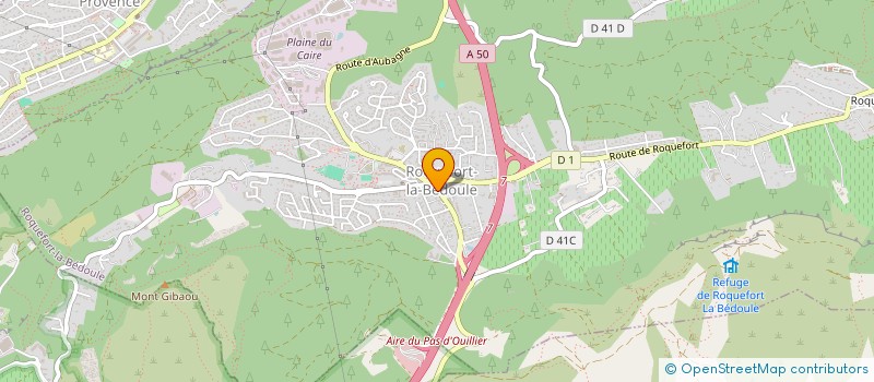 localisation de l'entreprise MADAME MARION DETREZ  ROQUEFORT-LA-BEDOULE