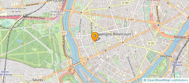 localisation de l'entreprise MADAME MARION DEVEILLE à BOULOGNE-BILLANCOURT