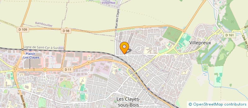 localisation de l'entreprise MADAME MARION DEVEYCX  LES CLAYES-SOUS-BOIS