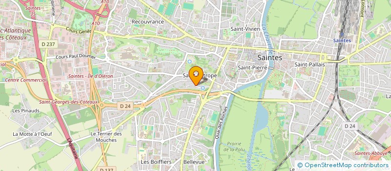 localisation de l'entreprise MADAME MARION DIDIERLAURENT  SAINTES