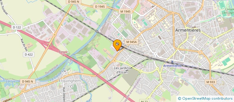 localisation de l'entreprise MADAME MARION DIERCKENS  ERQUINGHEM-LYS