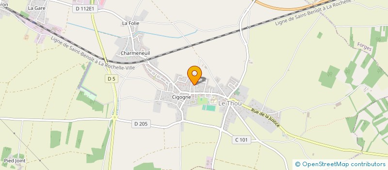 localisation de l'entreprise MADAME MARION DIEUMEGARD  LE THOU