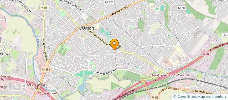 localisation de l'entreprise MADAME MARION DOMBRET  L'UNION