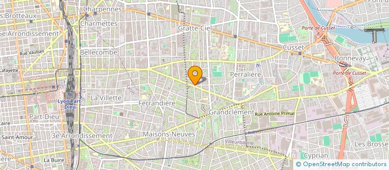 localisation de l'entreprise MADAME MARION DOMENGE  VILLEURBANNE