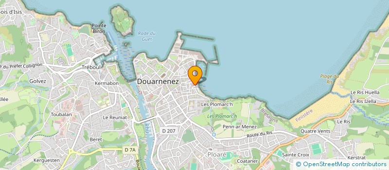 localisation de l'entreprise MADAME MARION DOMINO  DOUARNENEZ