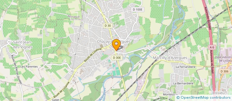 localisation de l'entreprise MADAME MARION DORIER  CHAZAY-D'AZERGUES