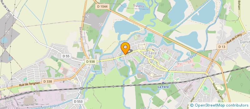 localisation de l'entreprise MADAME MARION DROMBOIS à LA FERE