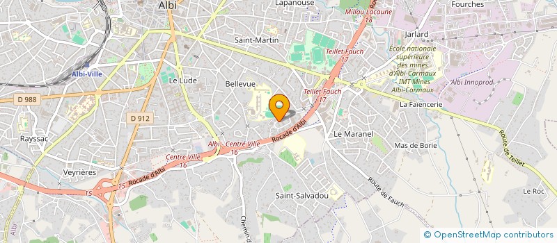 localisation de l'entreprise MADAME MARION DROZD  ALBI