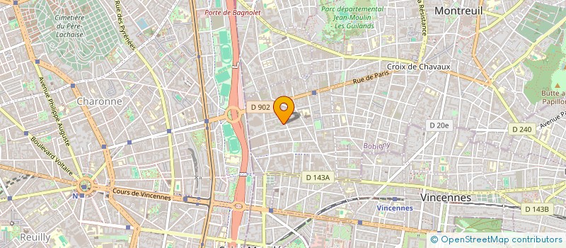 localisation de l'entreprise MADAME MARION DUBOIS  MONTREUIL