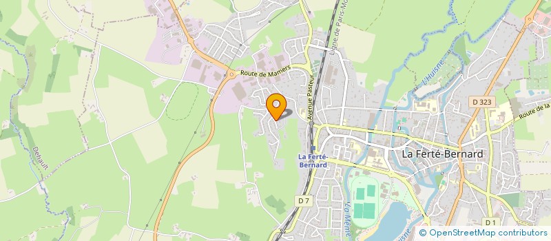 localisation de l'entreprise MADAME MARION DUBOIS  LA FERTE-BERNARD