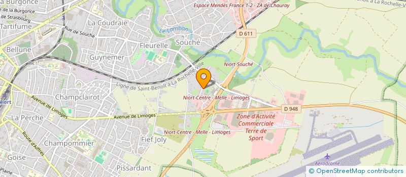 localisation de l'entreprise MADAME MARION DUBREUIL à NIORT
