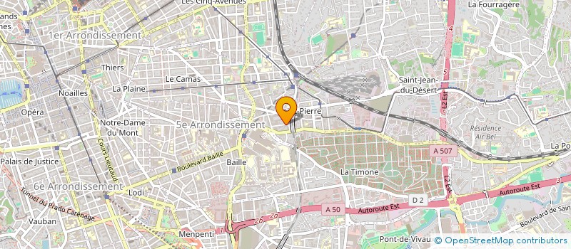 localisation de l'entreprise MADAME MARION DUBROCA MARION à MARSEILLE