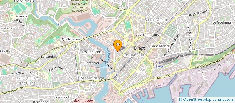 localisation de l'entreprise MADAME MARION DUBUISSON à BREST