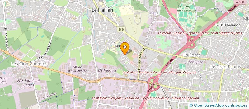 localisation de l'entreprise MADAME MARION DUCLOS à LE HAILLAN