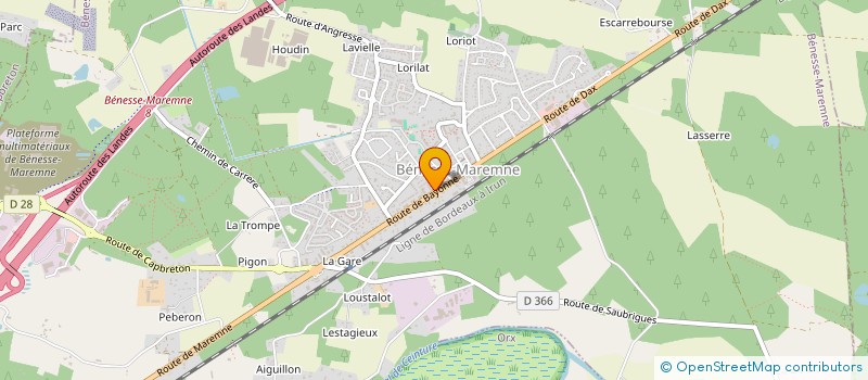 localisation de l'entreprise MADAME MARION DUCLOS  BENESSE-MAREMNE