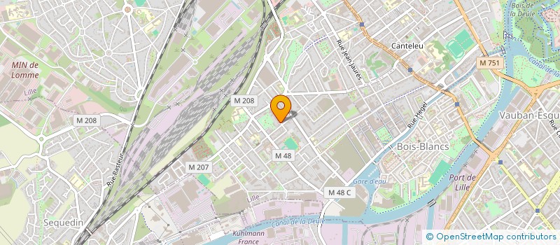 localisation de l'entreprise MADAME MARION DUFRESNE à LILLE