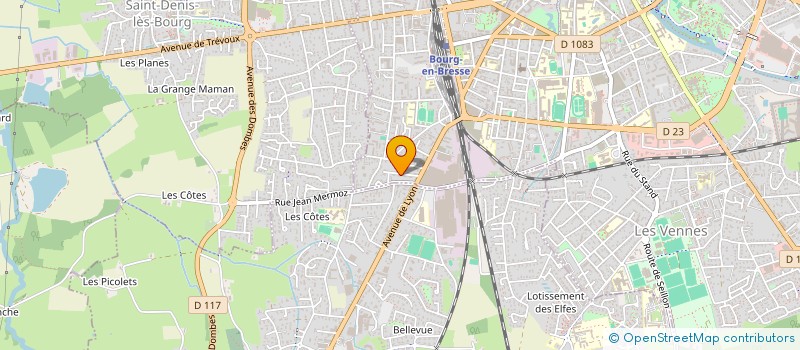 localisation de l'entreprise MADAME MARION DUFRESNE  BOURG-EN-BRESSE