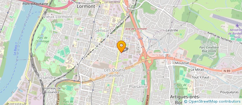 localisation de l'entreprise MADAME MARION DULAS  LORMONT