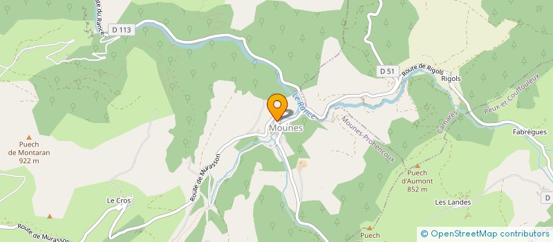 localisation de l'entreprise MADAME MARION DUMONT  MOUNES-PROHENCOUX