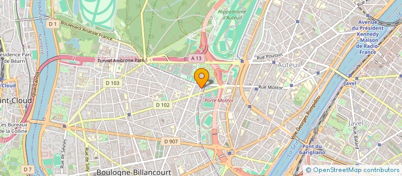 localisation de l'entreprise MADAME MARION DUPUCH à BOULOGNE-BILLANCOURT