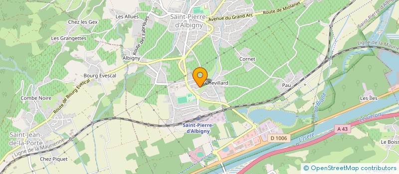 localisation de l'entreprise MADAME MARION DUPUIS  SAINT-PIERRE-D'ALBIGNY