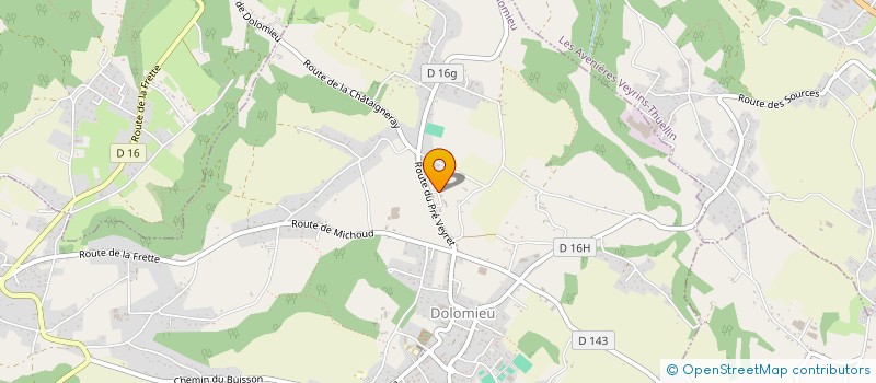 localisation de l'entreprise MADAME MARION DURAFFOURG  DOLOMIEU