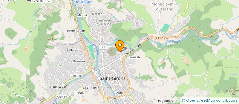 localisation de l'entreprise MADAME MARION DURAN à SAINT-GIRONS