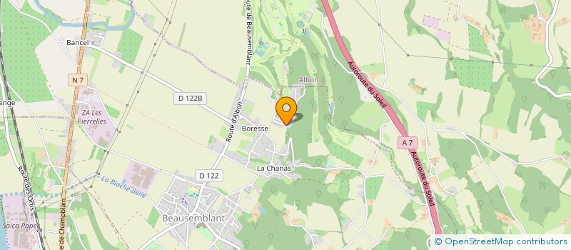 localisation de l'entreprise MADAME MARION DURANTIN  BEAUSEMBLANT